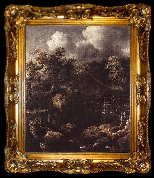 framed  EVERDINGEN, Allaert van Forest Scene with Water-Mill  df, ta009-2